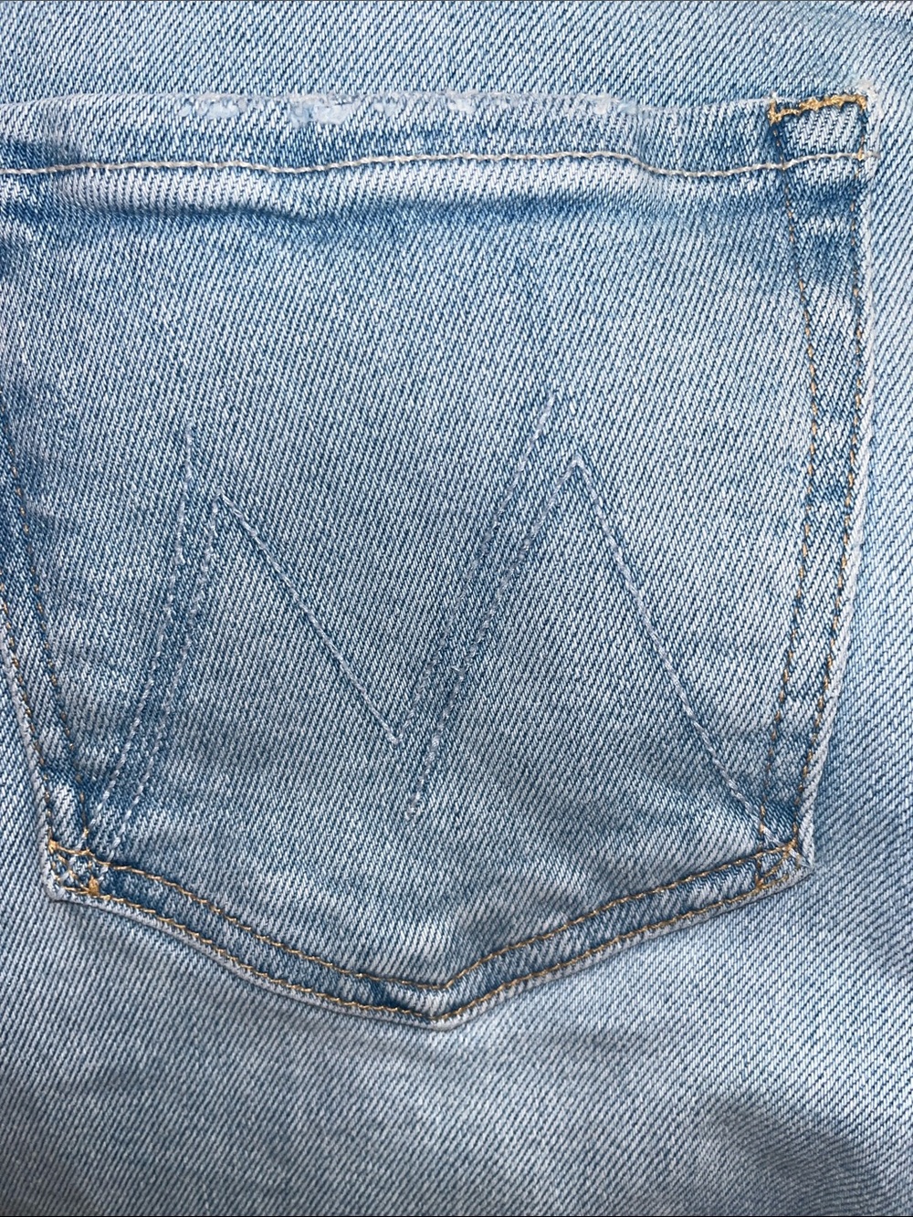 MOTHER Mid Rise Dazzler Ankle LIMITED EDITION - Light Blue size 29 - Picture 6 of 10